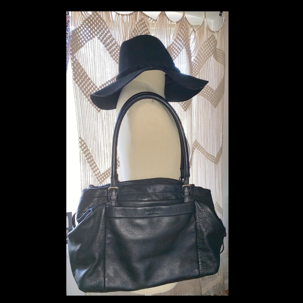 AUTHENTIC KATE♠️SPADE BLACK LEATHER HANDBAG